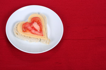 valentine sandwich