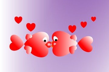 valentine's day fishes
