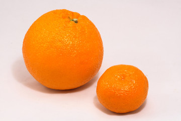 orange and mandarin