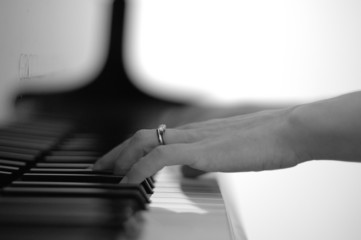 piano playing