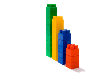 chart from toy blocks