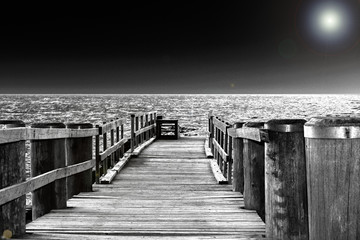 steg bei nacht