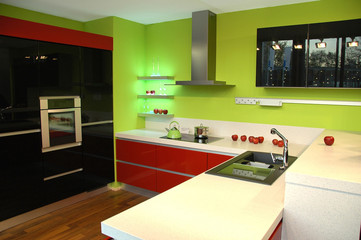 abstract modern kitchen