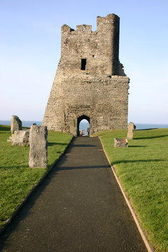 aberystwyth castle, wales, uk