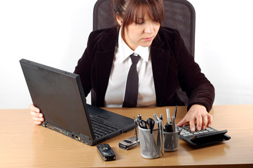 businesswoman at desk #13