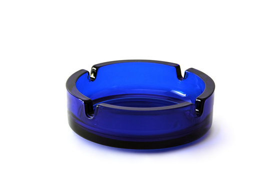 blue ashtray
