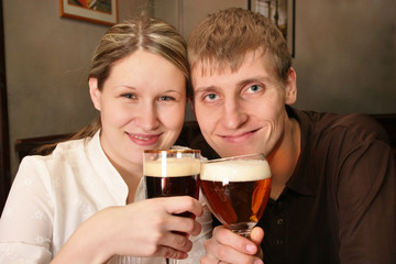 couple in bar