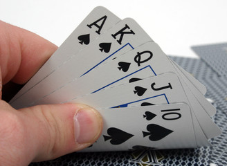 royal flush poker hand