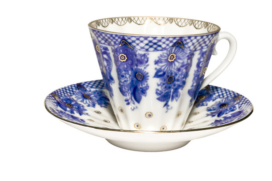 blue tea cups