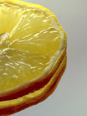 citron, tranche,pulpe,fruit,