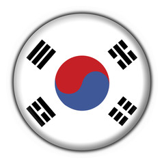 bottone bandiera coreano - korea button flag
