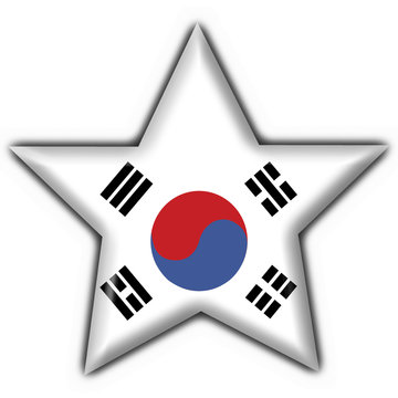 bottone stella coreana - korea button star flag