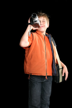 Child Filming With Digital Video Camera