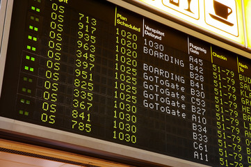 Fototapeta premium arrival-departure board