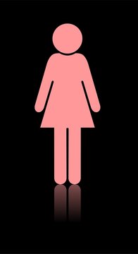 recommend clip art: frau clipart toiletten-schild