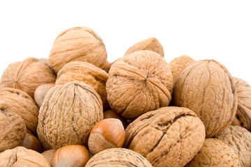 nuts, walnuts, hazelnuts, almonds