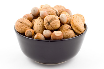 nuts, walnuts, hazelnuts, almonds