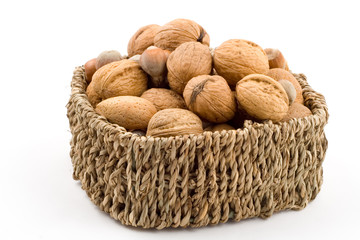 nuts, walnuts, hazelnuts, almonds