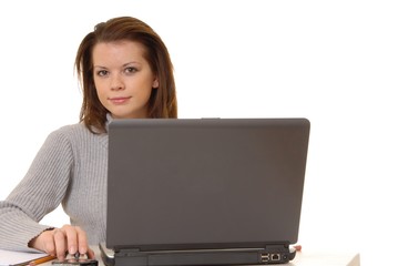 Naklejka premium helpdesk girl 414