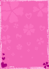 pink post card from valentine’s day