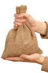 sack in the hands