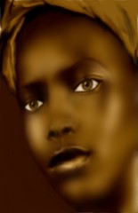 negrita is pretty african descent women, computer