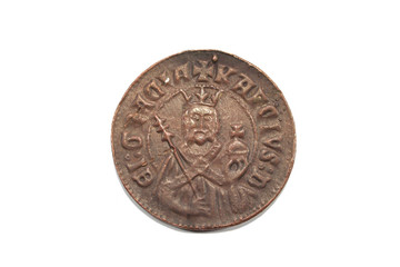 foto di moneta medioevale - middleage coin