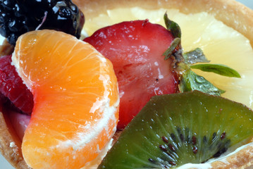 tarte et fruits