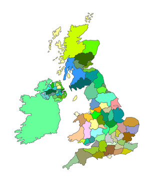map of british counties