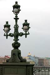Fototapeta na wymiar lantern on the bridge