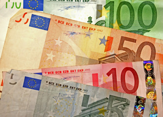 euro banknotes