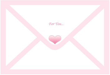 romantic message in the envelope