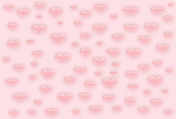 pink background with hearts