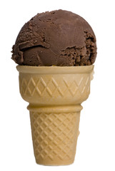 chocolate ice cream cone