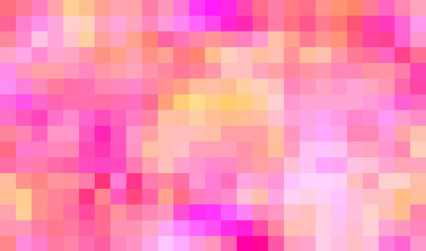 pink and warm colors large pixels background.