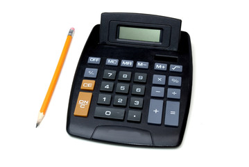 caculator and pencil