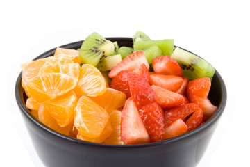 three colour health, kiwi, tangerine and strawberr