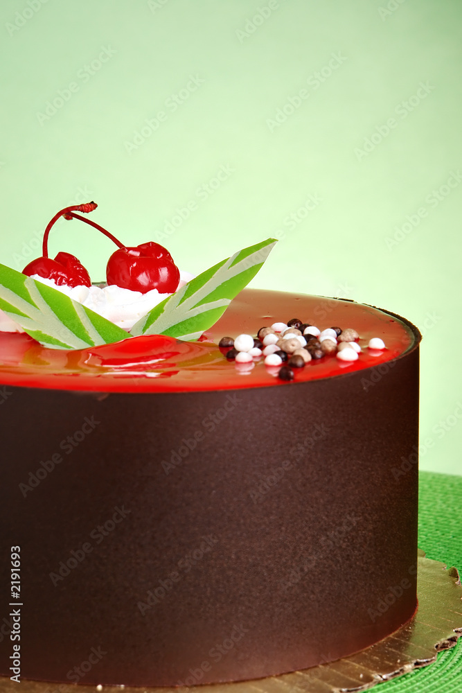 Poster chocolate cake