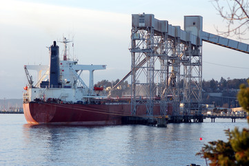 Naklejka premium loading the ship