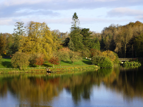 irish lake in early morning