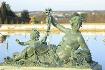 sculpture of a woman in versailles