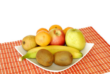 bowl with fresh fruits