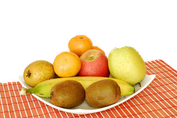 bowl with fresh fruits
