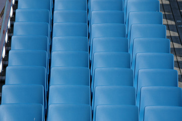 Naklejka premium blue chairs