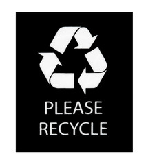 please recycle sign