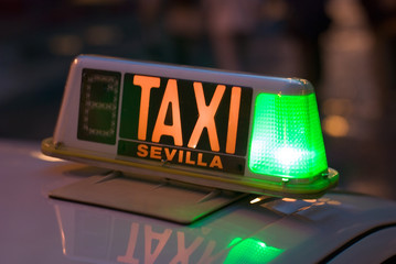 taxi schild sign