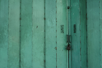 cyan door
