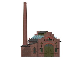 Fototapeta premium manufacture petite usine