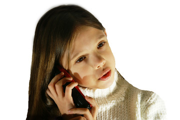 enfant au téléphone
