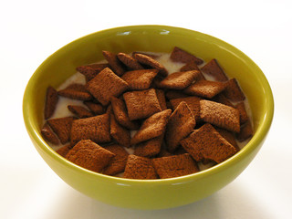 bol,céréales, petit déjeuner, matin, lait, aliment